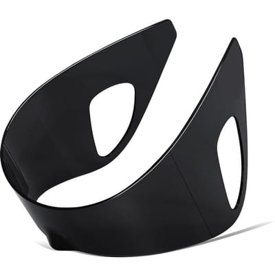 Gekleurde Futuristische Zonnebril Punk Wrap Around Sport Zonnebril Chic Oversized Y2K voor Mannen Vrouwen black