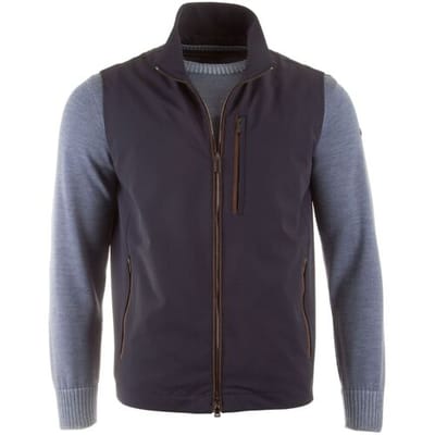 Paul & Shark Body-Warmer Typhoon Re4X4 Stretch with Alcantara Details Blauw / male