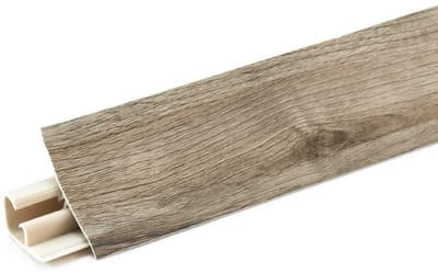 DQ-PP 1,5 m HOEKLIJST - Eiken Siena - 23 x 23 mm - PVC - GRATIS schroeven - Keukenlijst Werkblad Afwerkingslijst Lijst Keuken Keukenafwerkingslijst Wandafwerkingslijst Tafelbladlijst