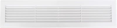 Ventilatierooster Hoekig ABS Kunststof 420 x 70/460 x 110 mm Wit