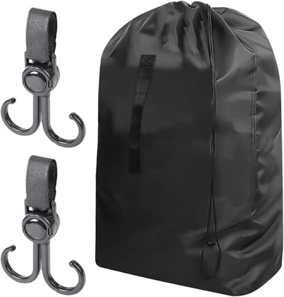 JGS Premium - Kinderwagen reistas met haken - Geschikt voor vliegtuig - Draagbare kinderwagentas - Afmetingen 114 x 49 x 43 cm - Reisaccessoires voor kinderwagen - Handige opbergtas