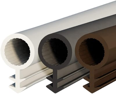 DQ - PP SLANGAFDICHTING - Wit - 1 meter - TPE - rubber - STD - 03 - Slangdiameter: 8 mm Groefbreedte: 3 mm - Kamerdeurrubber Rubberafdichting Afdichtingsband Deurrubber Deurafdichting Kozijnafdichting Afdichtingsprofiel
