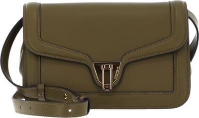 COCCINELLE Leren Schoudertas Avondtas Marvin Twist Smooth Handbag Loden Olijfgroen