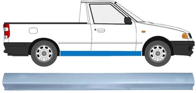 Reparatie dorpel voor Volkswagen Caddy 1995-2004 / Links = Rechts / PICKUP