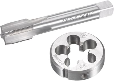 Dailygoods- Metrische Tap en Die Set - Machine Draad Schroef Tap - Ronde Threading Die - Tap/Die Kit - Slijtvast Gereedschap - Hoge Snelheidsstaal - Draadgereedschap