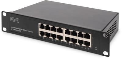 Digitus DN-80115-1 netwerk-switch Unmanaged Gigabit Ethernet (10/100/1000) 1U Grijs