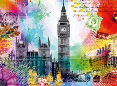 Ravensburger puzzel Postkarte aus London - 500 stukjes legpuzzel.
