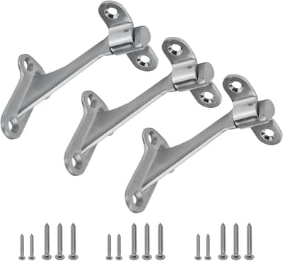 Leuningbeugels - Trapleuningsteunen - Veilige Trappen - Roestvrij Staal 304 - 3 inch - Zilver