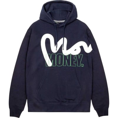 Money Mens Block Sjabloon Hoodie (Marineblauw)