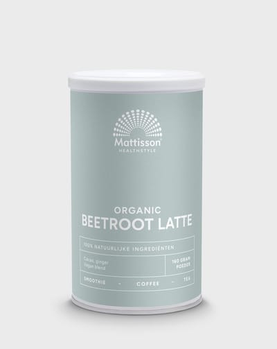 Mattisson - Biologische Beetroot Latte - Gember Cacao - 160 Gram