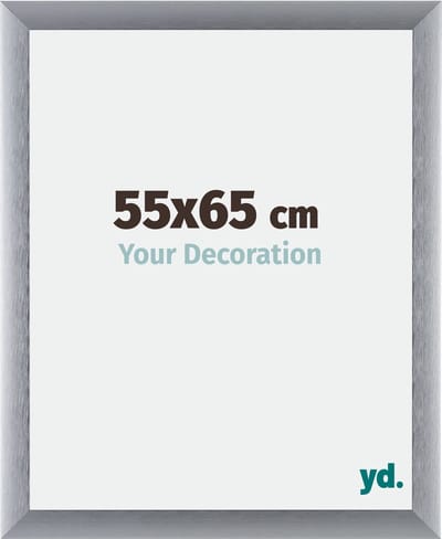 Your Decoration - Fotolijst 55x65 cm - Aluminium - Zilver Geborsteld - Tucson