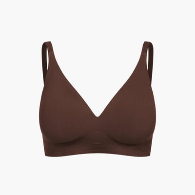 cfab - Comfortabele push-up bh - Bruin - S - BH Zonder Beugel Voorgevormd - Ondergoed - Naadlos
