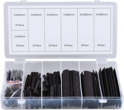 127-delige assortiment krimpfolie voor diverse toepassingen
