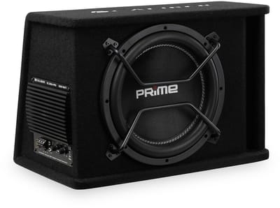 Caliber Subwoofer Auto - Subwoofer Auto met Versterker - 1000 Watt Piekvermogen - 12 Inch Auto Subwoofer - 25 tot 3800 Hz