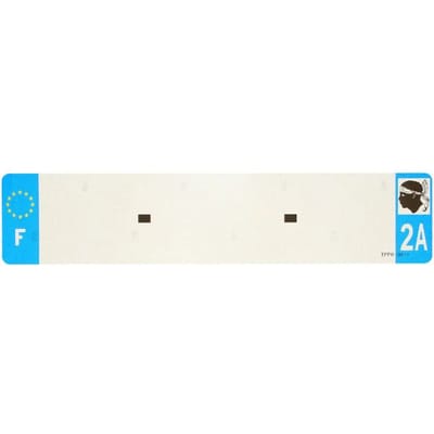 Nummerplaatstrip voor pvc Top Plaq 2A