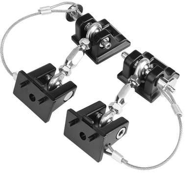 Anti-Diefstal Motorkap Vergrendeling Motorkap Vanger Slot Kit voor Jeep Wrangler JK 20072017 black