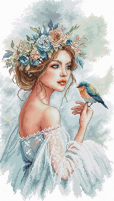Borduurpakket AVA Stitch - The Lady of the Garden - De vrouw van de Tuin - 148