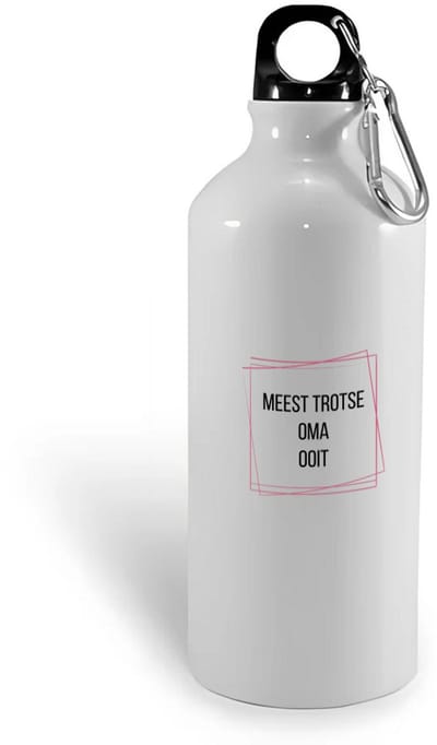Hacebo® - meest trotse oma ooit waterfles - Oma - trotse oma - verjaardagscadeau - verjaardag - cadeau - cadeautje voor oma - oma artikelen - kado - geschenk - gift - water fles - 400ML