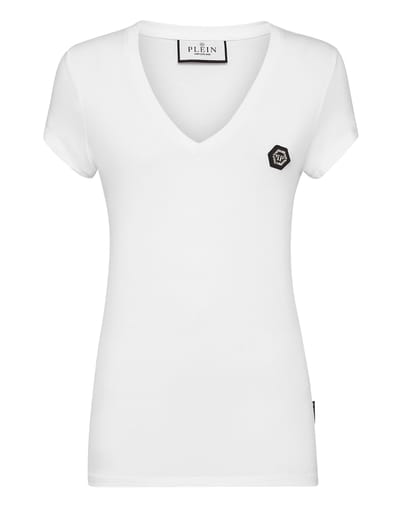 T-Shirt V-Hals Hexagon