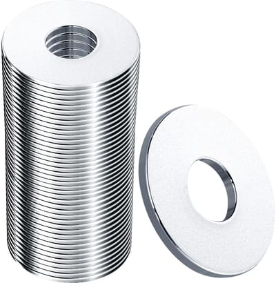 M8 Ronde Vlakke Ringen van A2 304 RVS - 30 Stuks M8 x 24mm voor Schroeven, Bouten en Moeren