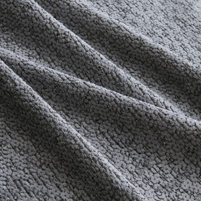 DESMIU Zitbank 288 Cm - Modulaire 3 Zits Bank Met Diepe Zitting En Ottoman - Voor Woonkamer En Appartement - Fleece Grijs