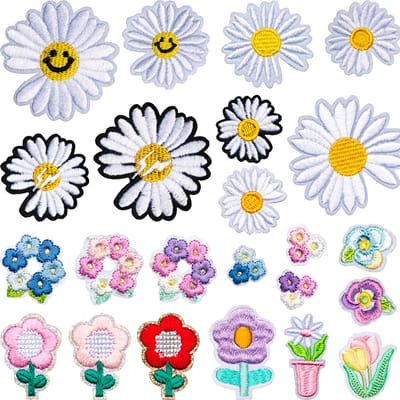 13 stuks Strijk Embleem - Opstrijkbare geborduurde patches - Versiering Voor Kleding - Kleding Patchs - Doe-het-zelf-accessoires - Schattige naai-applicaties - Naai op geborduurde applicatie naaipleisters - Voor jassen, hoeden, rugzakken, jeans