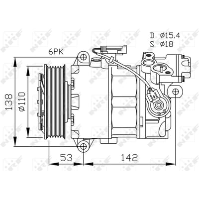 Compressor airconditioning NRF KLIMA NRF 32463