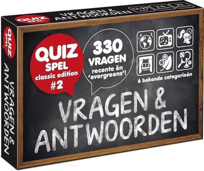 Vragen & Antwoorden #2 - quizpuzzels - pocketformaat Vragenspel - Kaartspel - Quizspel / Trivia Quiz / Aanvulset / Uitbreiding - 330 NIEUWE NEDERLANDSE VRAGEN!