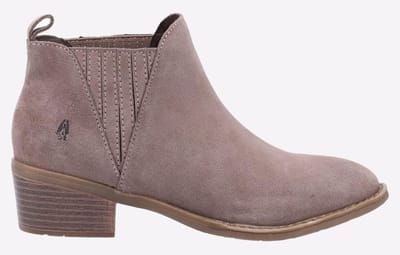 Hush Puppies Isobel Leren Damesschoenen In Taupekleurige Boots