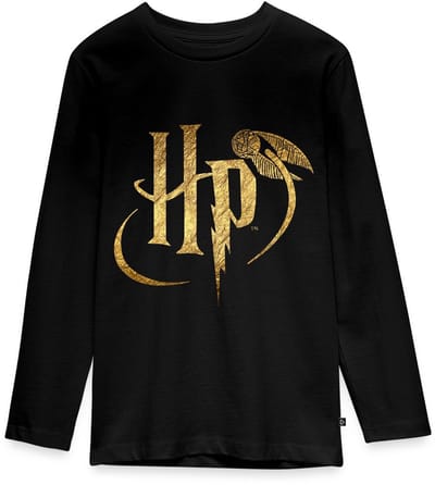 Harry Potter Logo HP Premium T-Shirt Tiener Lang