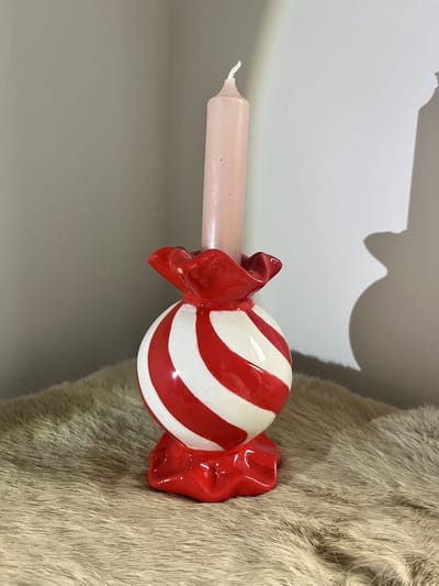 Kandelaar – Rond Toffee Snoepje  | Viva Femme | Kaarsen | Decoratie | Cadeau