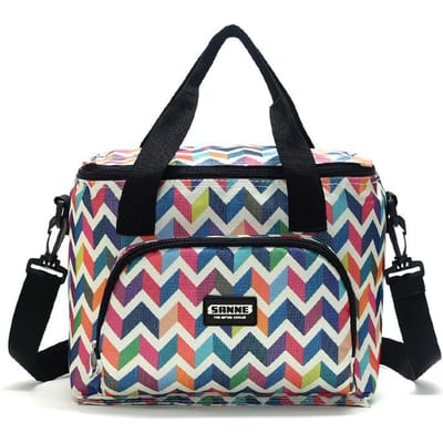 10L Capaciteit Lunchbox voor Mannen Geïsoleerd Oxford Lichtgewicht om te Dragen Waterafstotende Tote voor KamperenReizenPicknick Opvouwbare Thermische Doos 10 L