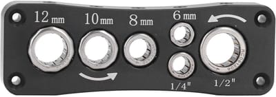 Dailygoods- Freesbankschroef Universele Montage - Houder - Demontageplank - Gereedschapsplank - Koolstofstaal - Geschikt voor freesmaten 1/2 inch tot 12 mm - Freeshouder