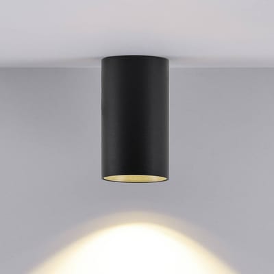 Deko-Light Downlight CAN, zwart, IP20, Ø 6 cm, metaal, GU10