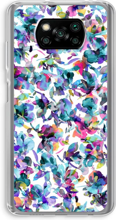 Case Company® - Hoesje geschikt voor Poco X3 Pro hoesje - Hibiscus Flowers - Soft Cover Telefoonhoesje - Bescherming aan alle Kanten en Schermrand