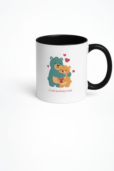 Liefdevolle Beren Mok | 'I Love You Beary Much' Mok | Romantisch Cadeau | Grappige Koffiebeker