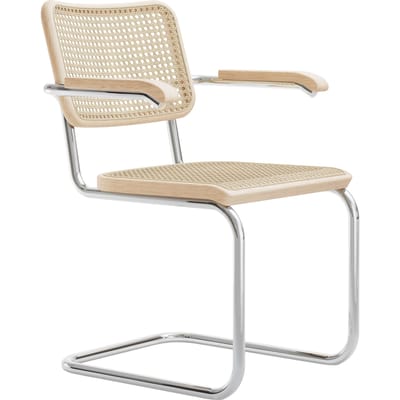 Thonet S 64 V Stoel Pure Materials - essen helder gelakt - zonder glijders