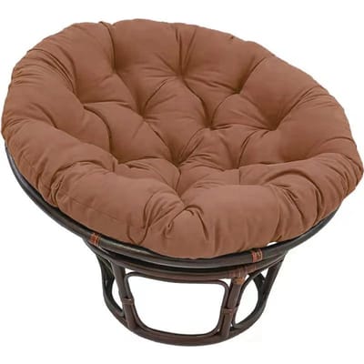 1 ST Schommel Hangmand Stoelkussen Verdikt Zacht Eierstoel Kussen Tuin Fauteuil Kussen Buiten Terras Rotan Stoel Rond Kussen 80x80cm koffie