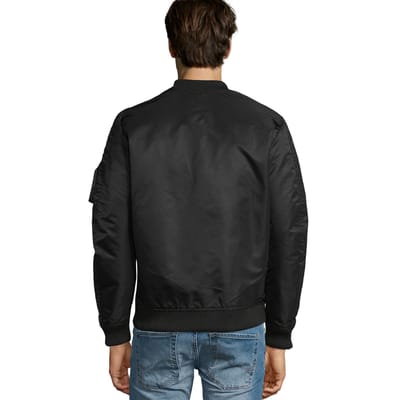 SOLS Unisex Rebel Jacket voor volwassenen (Zwart)