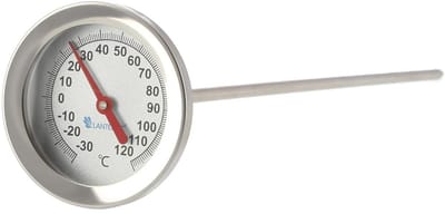 Compostthermometer roestvrij staal tot 120 graden - 30 cm analoge tuin thermometers