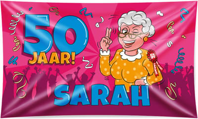Paper Dreams Vlag Sarah 150 X 90 Cm Roze