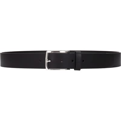 Testoni Zwarte Leren Regular Riem