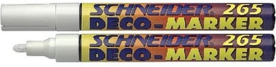 Schneider krijt/deco marker 265 wit 10st.