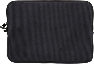 kwmobile Tablet Hoes voor 9,7"-11" Tablet - Tablet Flip Case met Klein Vak - Ribstof Neopreen Hoes - marineblauw
