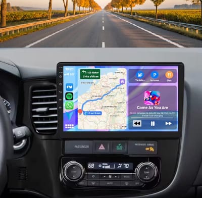 Autoradio 2/32GB met Carplay en Android auto | Geschikt voor Mitsubishi Outlander 2011-2019 | Radio scherm met Navigatie | 2011 2012 2013 2014 2015 2016 2017 2018 2019 | PHEV 3