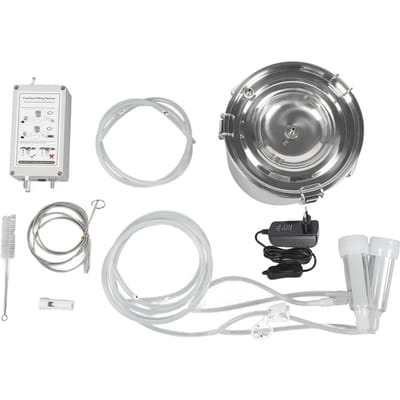 7L Geitenmelkmachine RVS Draagbaar Pulsatie Vacuümpomp Elektrische Melkmachine EU Plug