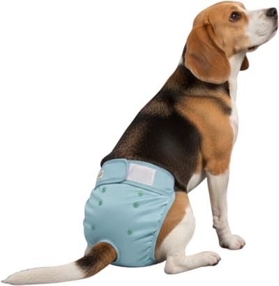 Loopsheidbroekje Hond - L - Hondenluier - Blauw - Wasbaar - Bij loopsheid, incontinentie bij teefjes - Hondenluier - Voor honden