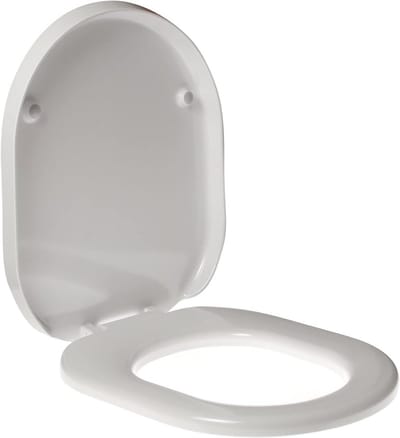 Waterdichte Toiletbril voor Tonic - Wit Thermogelijmd met RVS Scharnieren