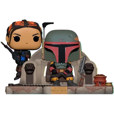 Pop! Moment: Star Wars the Mandalorian - Boba Fett and Fennec on Throne FUNKO
