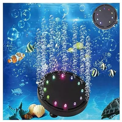 Aquarium Decoratie LED Licht met Bubbels - Waterdicht en Kleurrijk